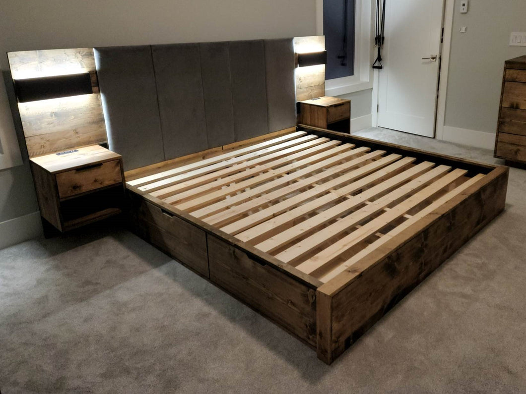 Modern Rustic - Four Drawer Plus Bedframe